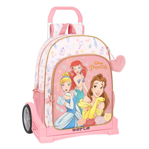 Σχολική Τσάντα με Ρόδες Princesses Disney Dream it Ροζ 33 x 42 x 14 cm
