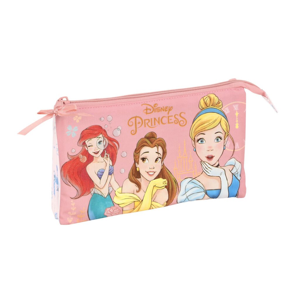 Τριπλή Κασετίνα Princesses Disney Dream it Ροζ (22 x 12 x 3 cm)