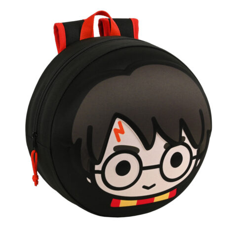 Σχολική Τσάντα 3D Harry Potter Μαύρο (31 x 31 x 10 cm)