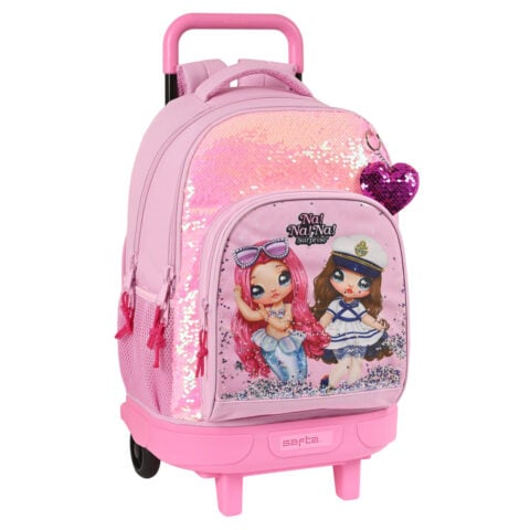 Σχολική Τσάντα με Ρόδες Na!Na!Na! Surprise Sparkles Ροζ (33 x 45 x 22 cm)
