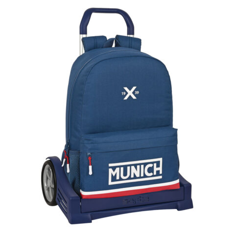 Σχολική Τσάντα με Ρόδες Munich Soon Μπλε 30 x 46 x 14 cm