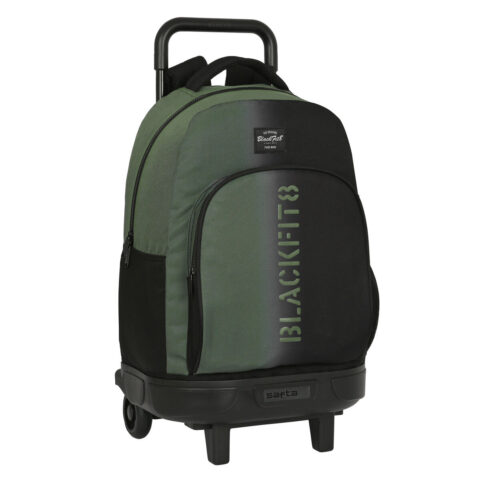 Σχολική Τσάντα με Ρόδες BlackFit8 Gradient Μαύρο Στρατιωτικό πράσινο (33 x 45 x 22 cm)