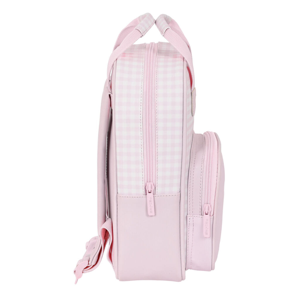 Σχολική Τσάντα Safta Flor Ροζ Λευκό (20 x 28 x 8 cm)