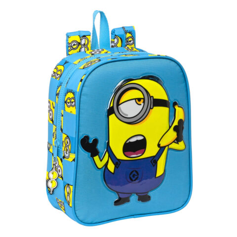 Σχολική Τσάντα Minions Minionstatic Μπλε (22 x 27 x 10 cm)