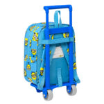 Σχολική Τσάντα με Ρόδες Minions Minionstatic Μπλε (22 x 28 x 10 cm)