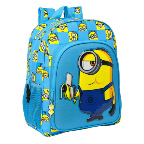 Σχολική Τσάντα Minions Minionstatic Μπλε (32 x 38 x 12 cm)