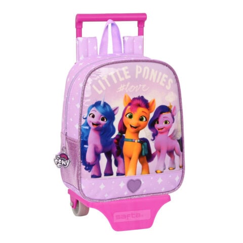 Σχολική Τσάντα με Ρόδες My Little Pony Λιλά (22 x 28 x 10 cm)
