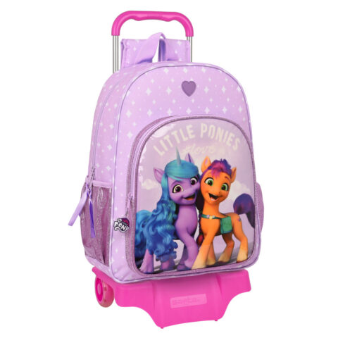 Σχολική Τσάντα με Ρόδες My Little Pony Λιλά (33 x 42 x 14 cm)
