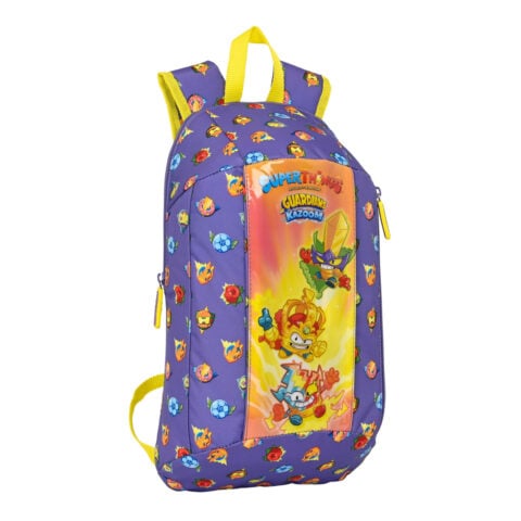 Παιδική Τσάντα SuperThings Guardians of Kazoom Mini Μωβ Κίτρινο (22 x 39 x 10 cm)