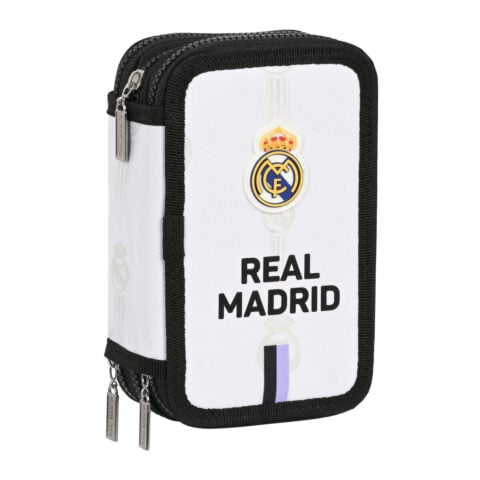 Τριπλή Κσετίνα Real Madrid C.F. Μαύρο Λευκό (12.5 x 19.5 x 5.5 cm) (36 Τεμάχια)