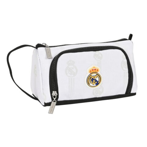 Κασετίνα Real Madrid C.F. Λευκό Μαύρο 20 x 11 x 8.5 cm