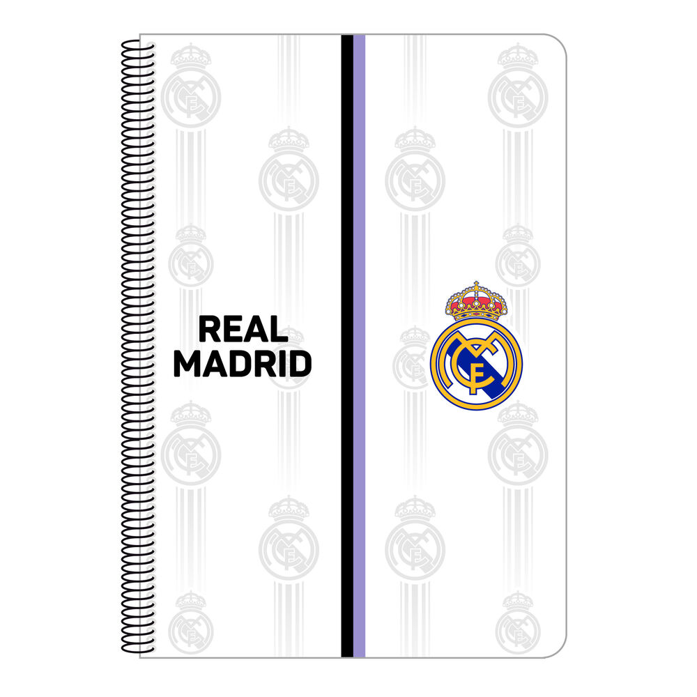 Σημειωματάριο Real Madrid C.F. Μαύρο Λευκό A4