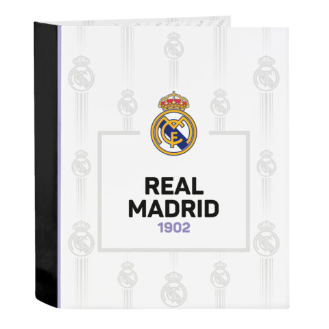 Φάκελος δακτυλίου Real Madrid C.F. Μαύρο Λευκό A4 (27 x 33 x 6 cm)