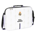 Σχολική Τσάντα Real Madrid C.F. Μαύρο Λευκό (38 x 28 x 6 cm)