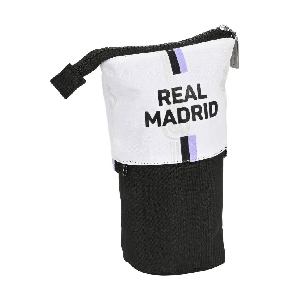 Κασετίνα σε Σχήμα Kούπας Real Madrid C.F. Μαύρο Λευκό (8 x 19 x 6 cm)
