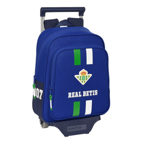 Σχολική Τσάντα με Ρόδες Real Betis Balompié Μπλε (28 x 34 x 10 cm)