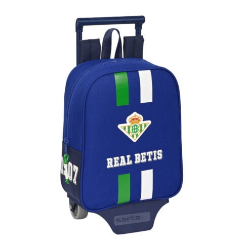 Σχολική Τσάντα με Ρόδες Real Betis Balompié Μπλε (22 x 27 x 10 cm)