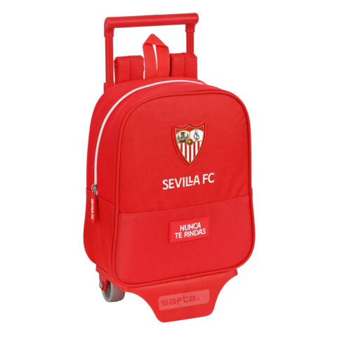 Σχολική Τσάντα με Ρόδες Sevilla Fútbol Club Κόκκινο (22 x 27 x 10 cm)