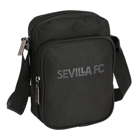 Τσάντα Ώμου Sevilla Fútbol Club Teen 16 x 22 x 6 cm Μαύρο