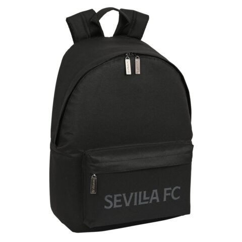 Σακίδιο για Laptop Sevilla Fútbol Club Teen Μαύρο (31 x 41 x 16 cm)