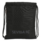 Σχολική Τσάντα με Σχοινιά Sevilla Fútbol Club Teen 35 x 40 x 1 cm Μαύρο