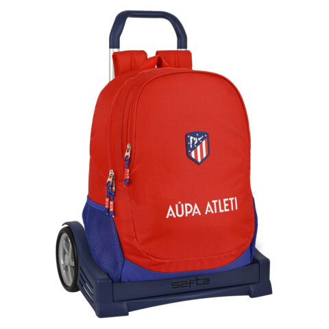 Σχολική Τσάντα με Ρόδες Atlético Madrid Κόκκινο Ναυτικό Μπλε 16 L