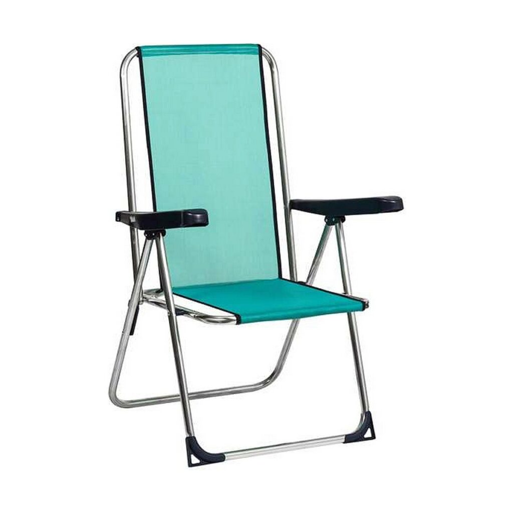 Καρέκλα στην παραλία Alco Πολλαπλή τοποθέτηση Πράσινο Αλουμίνιο 63 x 101 x 65 cm