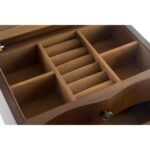 Κουτί-μπιζουτιέρα DKD Home Decor Καθρέφτης Βελούδο Ξύλο MDF (20 x 13 x 12 cm)