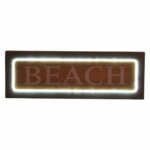Φωτισμός DKD Home Decor Beach Ξύλο Παραλία LED (44 x 3 x 15 cm)