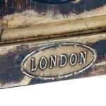 Ρολόι Τοίχου DKD Home Decor London Ξύλο Τικ (81 x 15 x 37 cm)