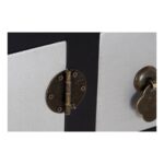 Κονσόλα DKD Home Decor Μαύρο Πολύχρωμο Ασημί Έλατο Ξύλο MDF 95 x 24 x 79 cm