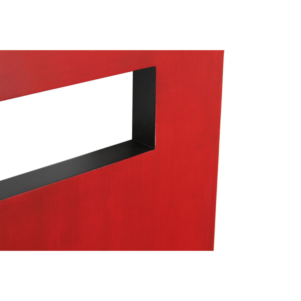 Κεφαλάρι κρεβατιού DKD Home Decor Έλατο Κόκκινο Μαύρο MDF (160 x 4 x 120 cm)