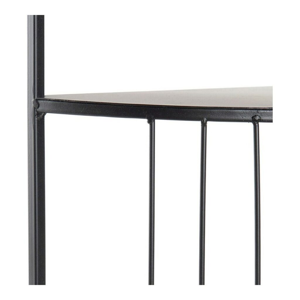 Βοηθητικό Τραπέζι DKD Home Decor Μαύρο Σίδερο Ξύλο MDF (40 x 40 x 56 cm)