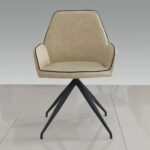 Καρέκλα DKD Home Decor 8424001860043 Μαύρο Μπεζ Πολύχρωμο Μέταλλο 56 x 50 x 86 cm
