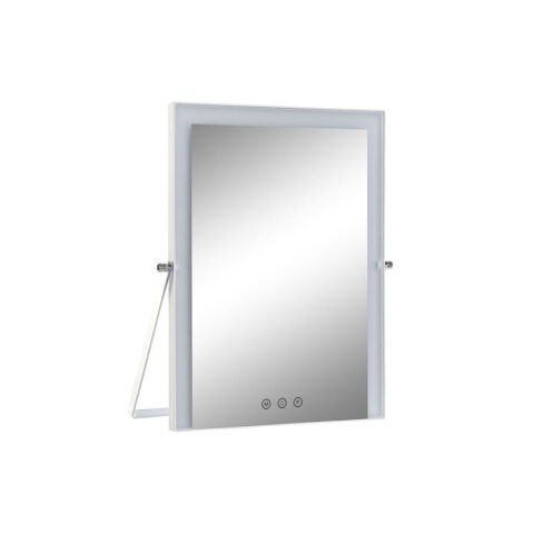 Επιτραπέζιος Καθρέφτης Αφής LED DKD Home Decor Μέταλλο Λευκό (30 x 2 x 40 cm)