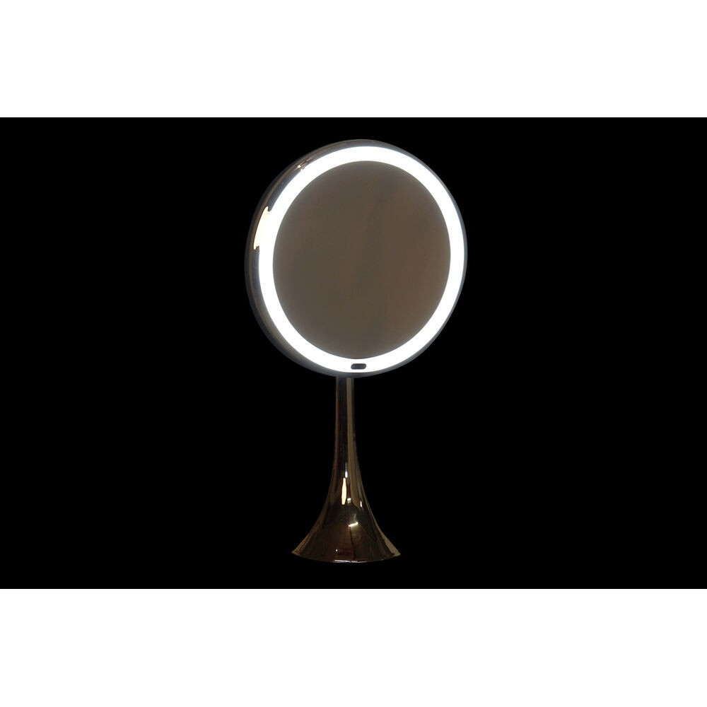 Μεγεθυντικό Καθρέφτη με LED DKD Home Decor Ασημί Μέταλλο (20 x 11 x 37 cm)