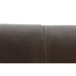 Κάθισμα DKD Home Decor Μαύρο Μέταλλο Δέρμα Σκούρο καφέ (62 x 82 x 84 cm)