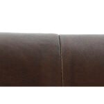 Κάθισμα DKD Home Decor Μαύρο Μέταλλο Δέρμα Σκούρο καφέ (62 x 82 x 84 cm)