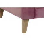 Καναπές DKD Home Decor Φυσικό Ροζ Ξύλο πολυεστέρας Αλουμίνιο (136 x 76 x 82 cm)