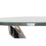 Βοηθητικό Τραπέζι DKD Home Decor Κρυστάλλινο Χάλυβας Σκούρο γκρίζο (107 x 107 x 74 cm)