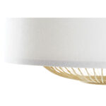 Φωτιστικό Οροφής DKD Home Decor Φυσικό Ξύλο Λευκό Διακοσμητική κανάτα 50 x 50 x 30 cm 50 W