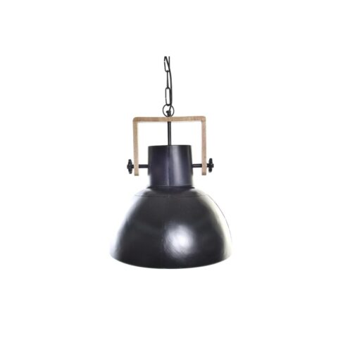 Φωτιστικό Οροφής DKD Home Decor Καφέ Μαύρο Μέταλλο Ξύλο από Μάνγκο 50 W 40 x 40 x 49 cm