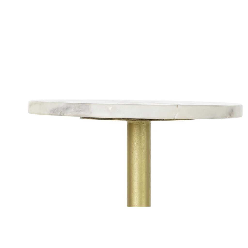 Βοηθητικό Τραπέζι DKD Home Decor Χρυσό Μέταλλο Μάρμαρο 27 x 27 x 62 cm