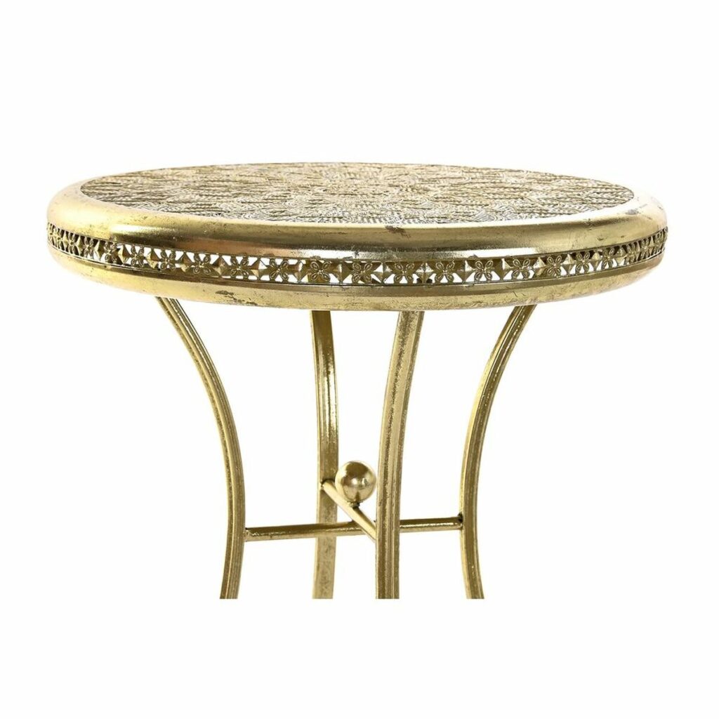 Βοηθητικό Τραπέζι DKD Home Decor Χρυσό Μέταλλο Άραβας (42 x 42 x 57 cm)