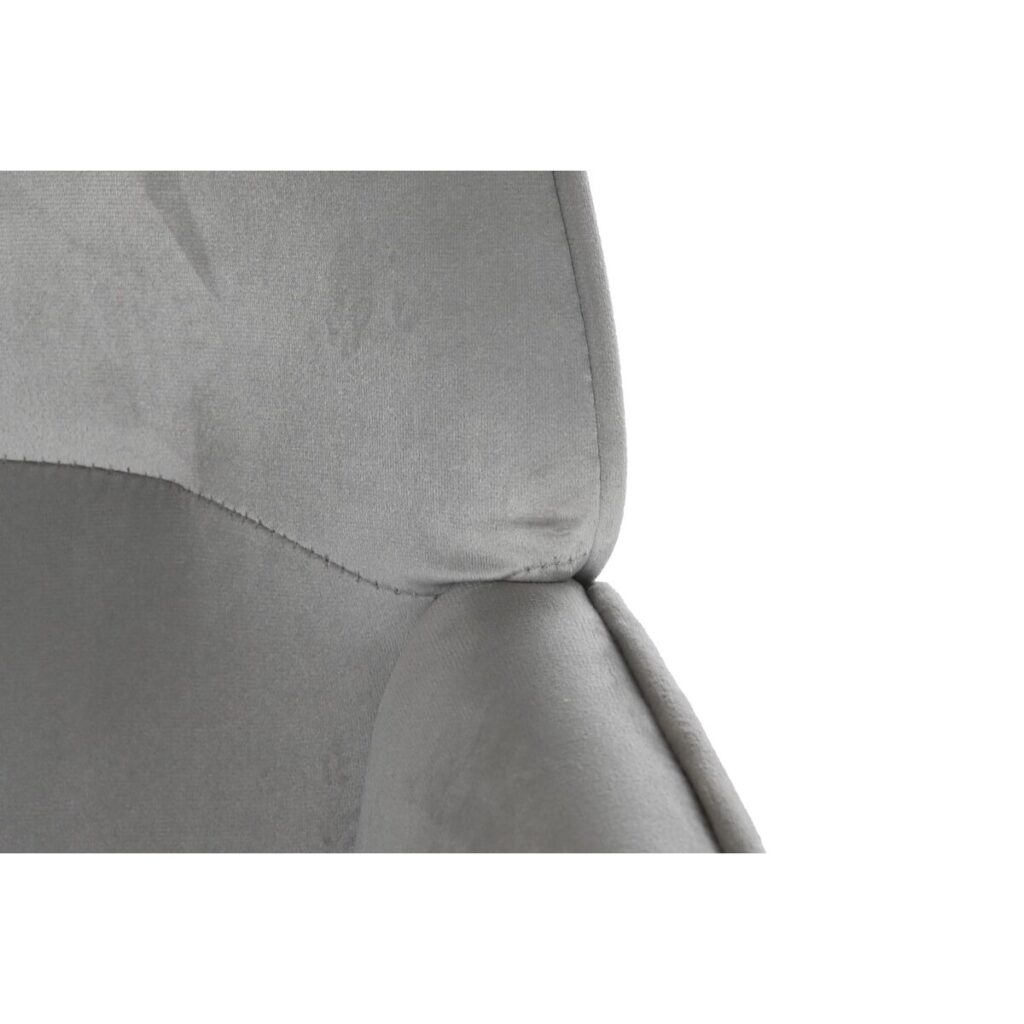 Κάθισμα DKD Home Decor Φυσικό Ξύλο πολυεστέρας Ανοιχτό Γκρι (65 x 67 x 93 cm)