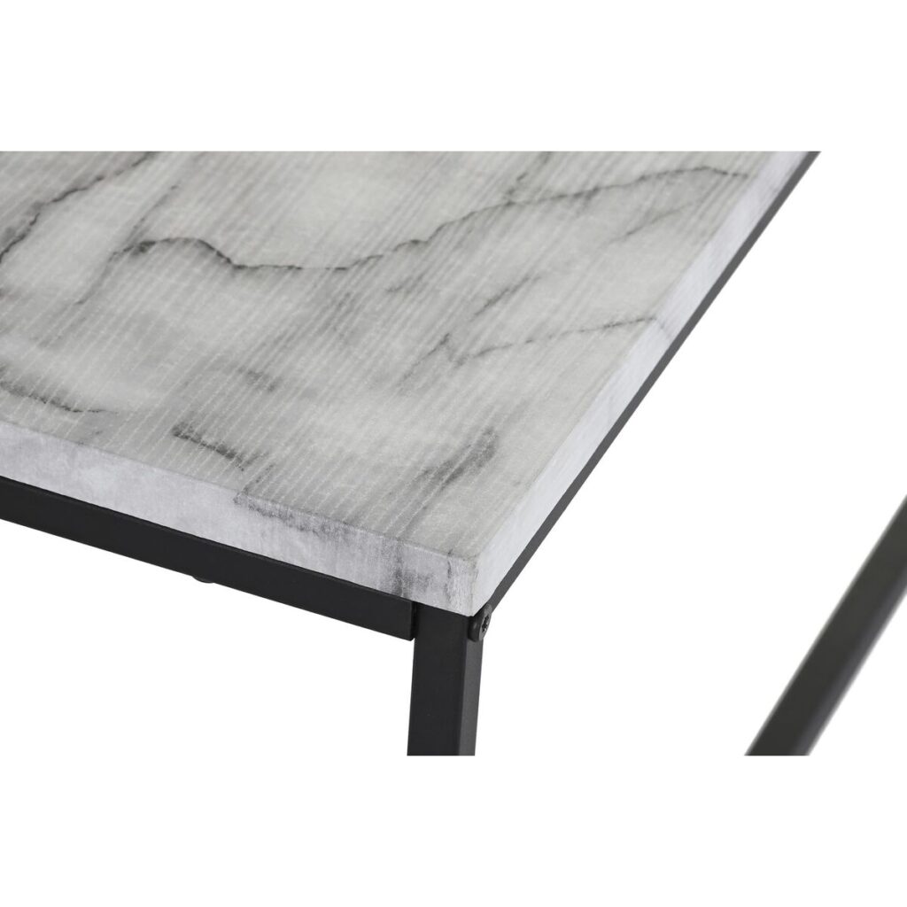 Βοηθητικό Τραπέζι DKD Home Decor Μέταλλο MDF Αλουμίνιο (80 x 80 x 34 cm)