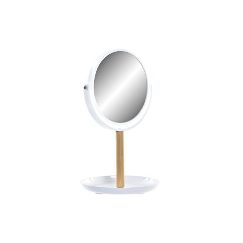 Καθρέφτης DKD Home Decor Φυσικό Αλουμίνιο Λευκό Διακοσμητική κανάτα PS (17 x 17 x 31 cm)