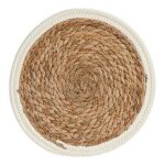 Σουπλά Καφέ Λευκό Φυσικό 30 x 1 x 30 cm (Ø 30 cm)