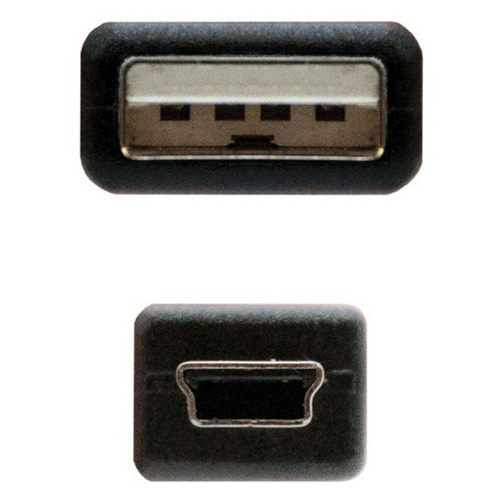 Καλώδιο USB 2.0 A σε Mini USB Β NANOCABLE 10.01.0403 3 m Μαύρο