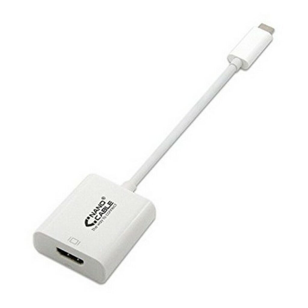 Αντάπτορας USB C σε HDMI NANOCABLE 10.16.4102 15 cm Λευκό